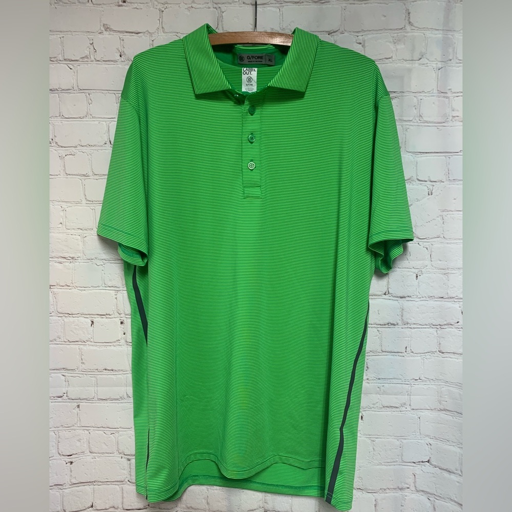 G/FORE Vibrant Green Polo G4 Shirt Size XL​